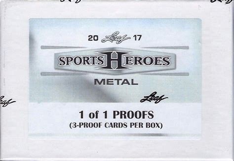 2017 Leaf Metal Sports Heroes Pre